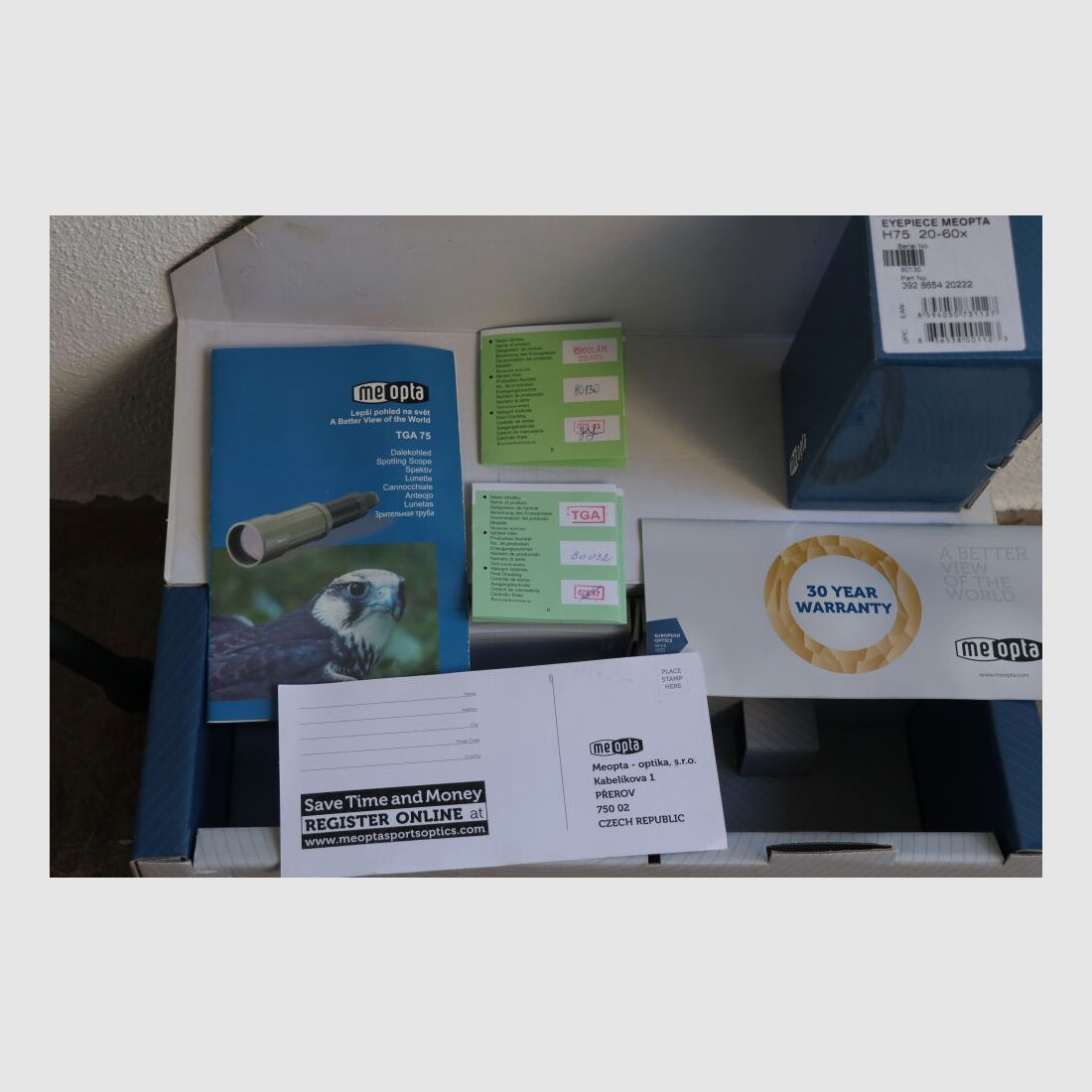 Meopta Spektiv TGA75 inkl. Okular H75 20-60x & Stativ!! TOP!