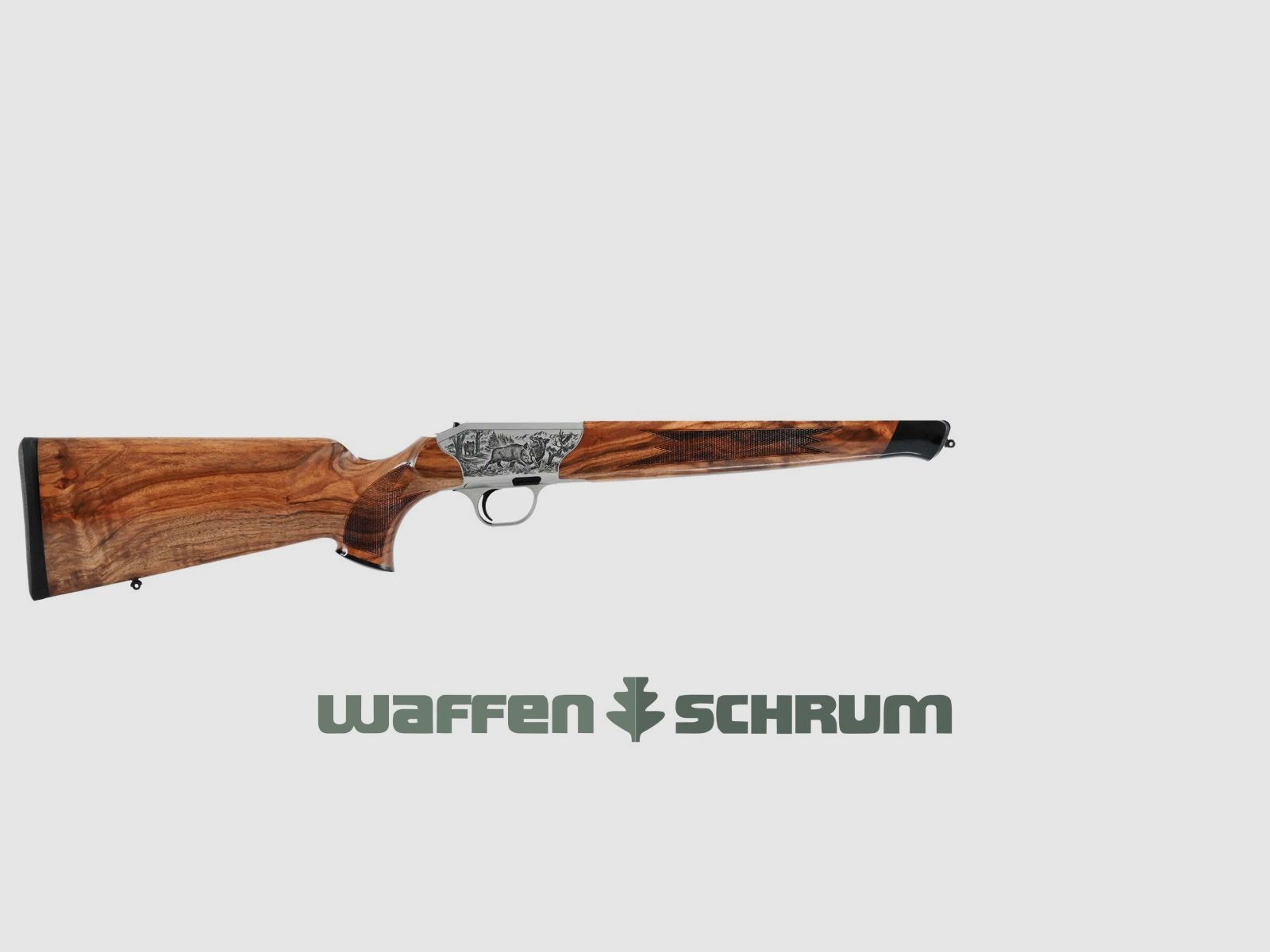 Blaser System R8 Luxus SHK:4 Grawerunek: po prawej - dzik i po lewej - jelenie