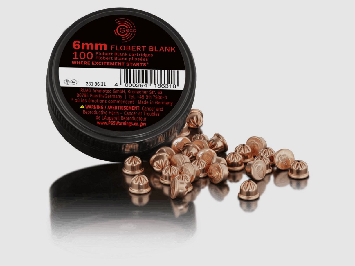 Geco Rimfire/Flobert Catridges 6 mm Flobert Blank