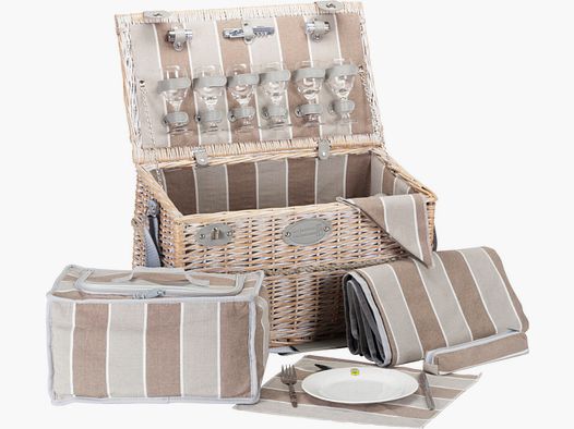 Lovergreen Picknick Motiv Picknickkorb fr sechs Personen Chinon