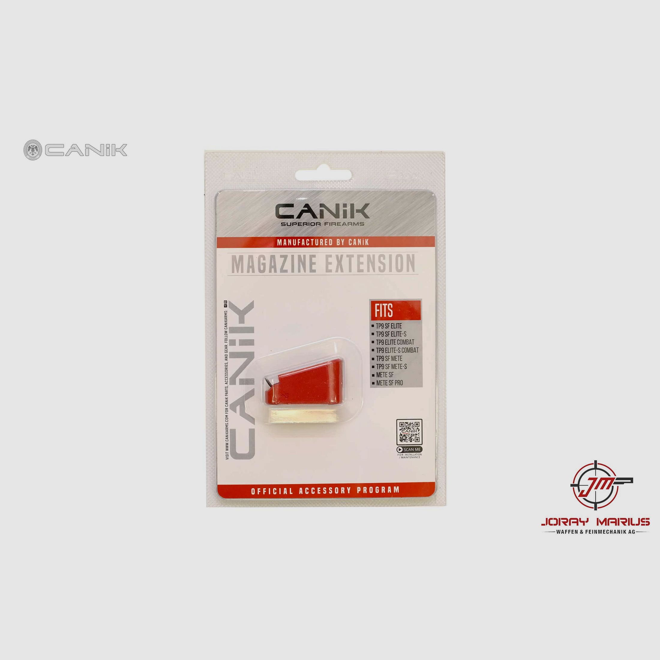Canik Standard Aluminium +3 Magazinverlängerung Rot