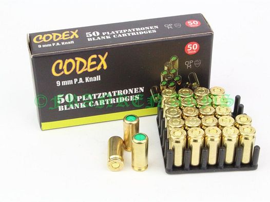 Codex	 9mm P.A.K 50 Stück
