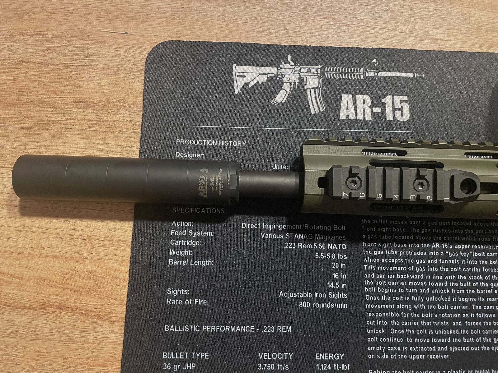 LuxDefTec LDT AR 15 .223 Rem 14,5“ OD Green