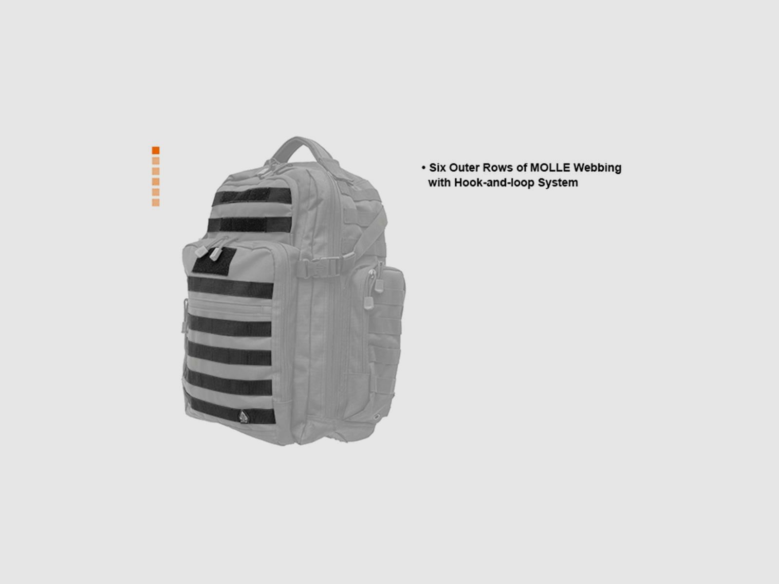 UTG PVC-P248B 2-Tage-Rucksack 36 L – Schwarz, Bild 3 von 3