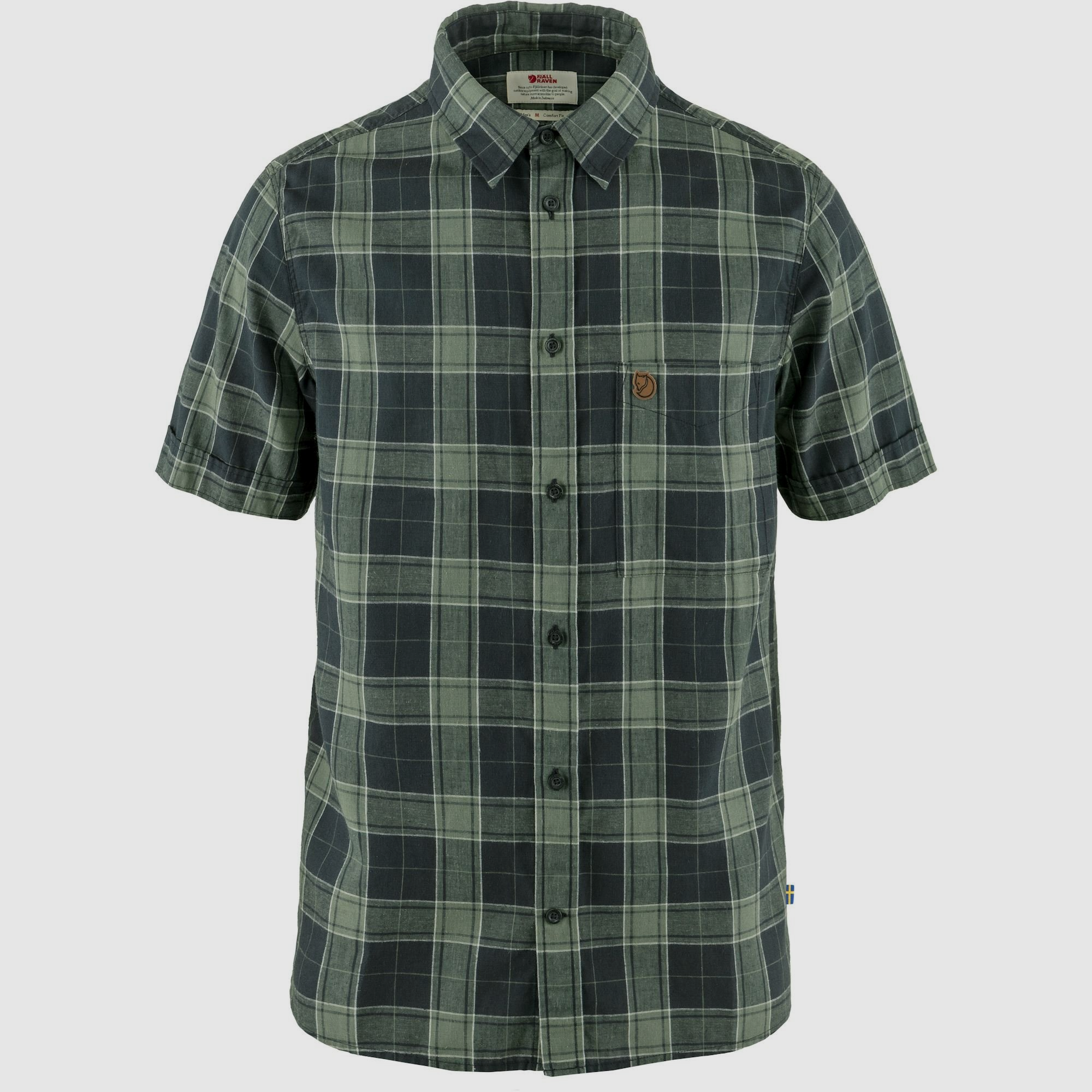 Fjällräven Övik Travel shirt SS Herreskjorte, billede 1 af 3