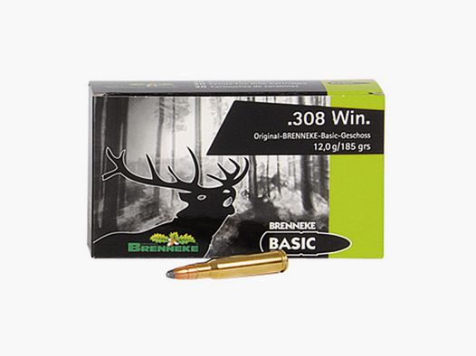 Brenneke .308 Win. 185GR Basic 20 Patronen