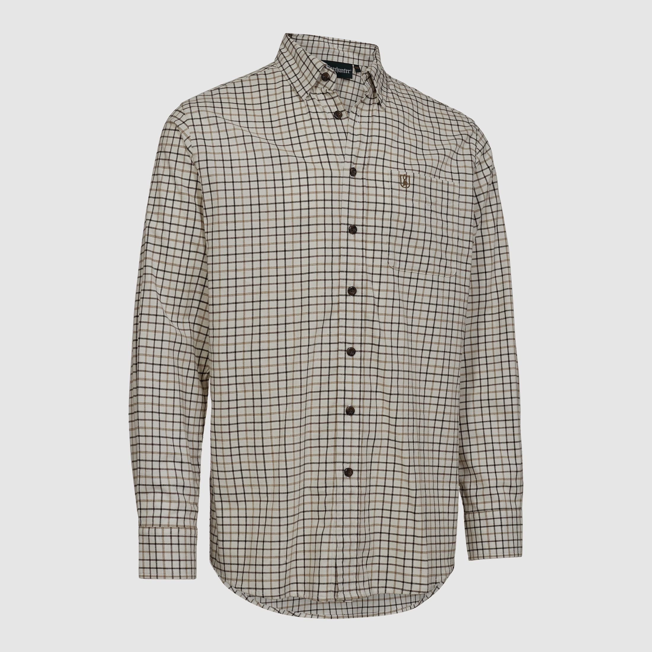 Gavin Shirt - Beige Check - Men's Size: 47/48