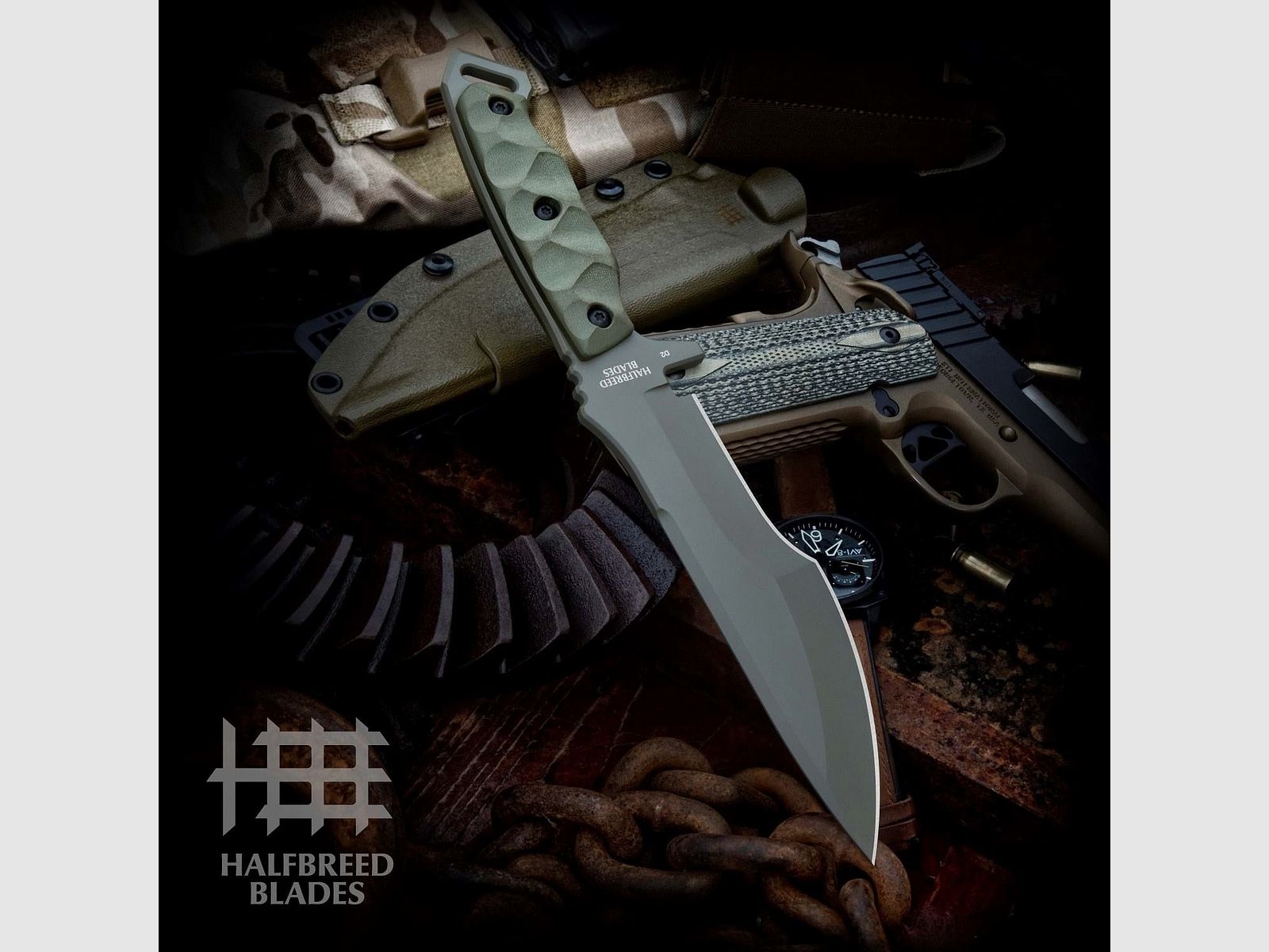 Cuchillo de infantería medio Tracker, imagen 4 de 10
