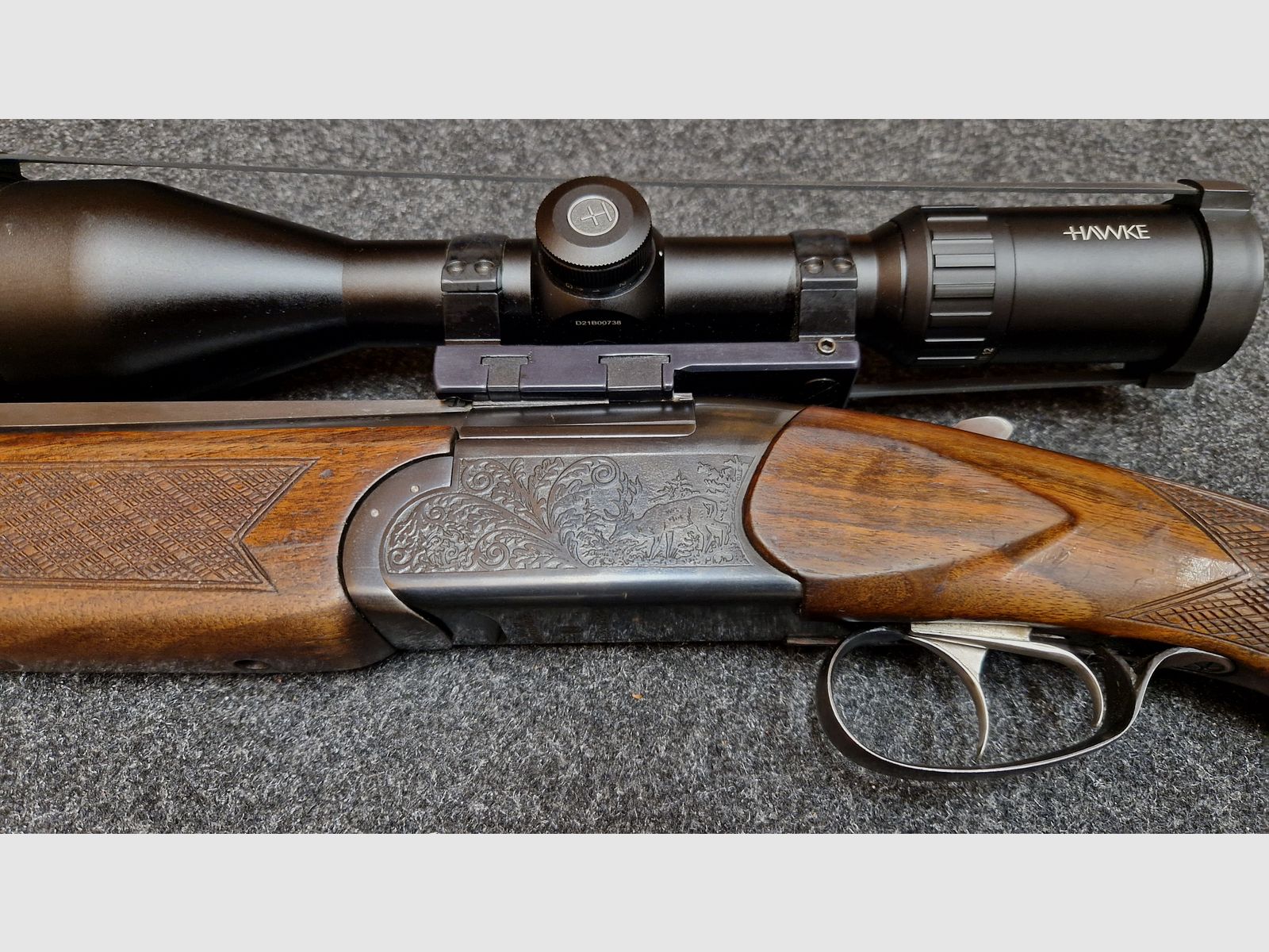 Bockbüchsflinte Brünner CZ 500 7x65R 12/70 Mod.502.3 (también conocida como ZH 500 o ZKW 500)