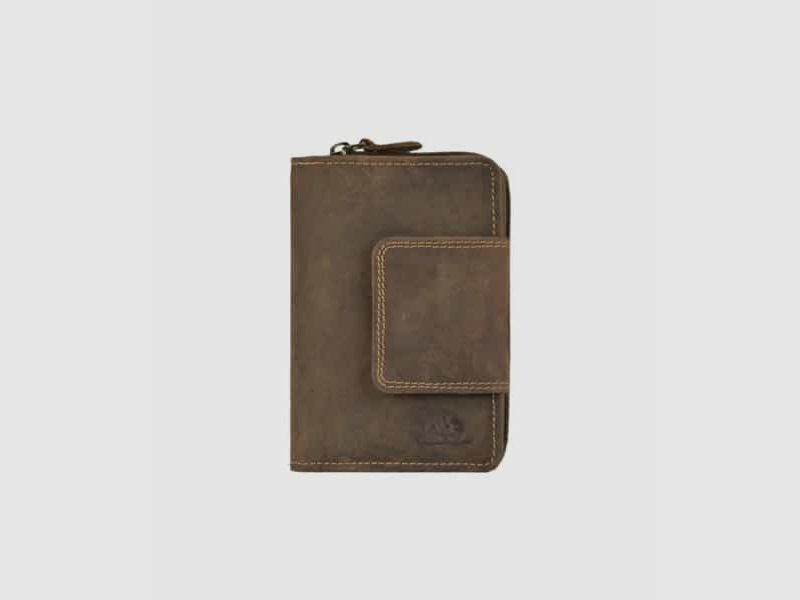 Vintage-Lederportemonnaie mit Druckknopf, Bild 1 von 4