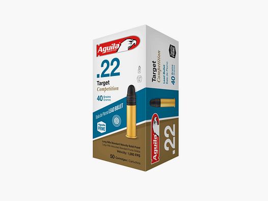 Aguila Target Competition .22 LR 40GR LRN 50 cartucce