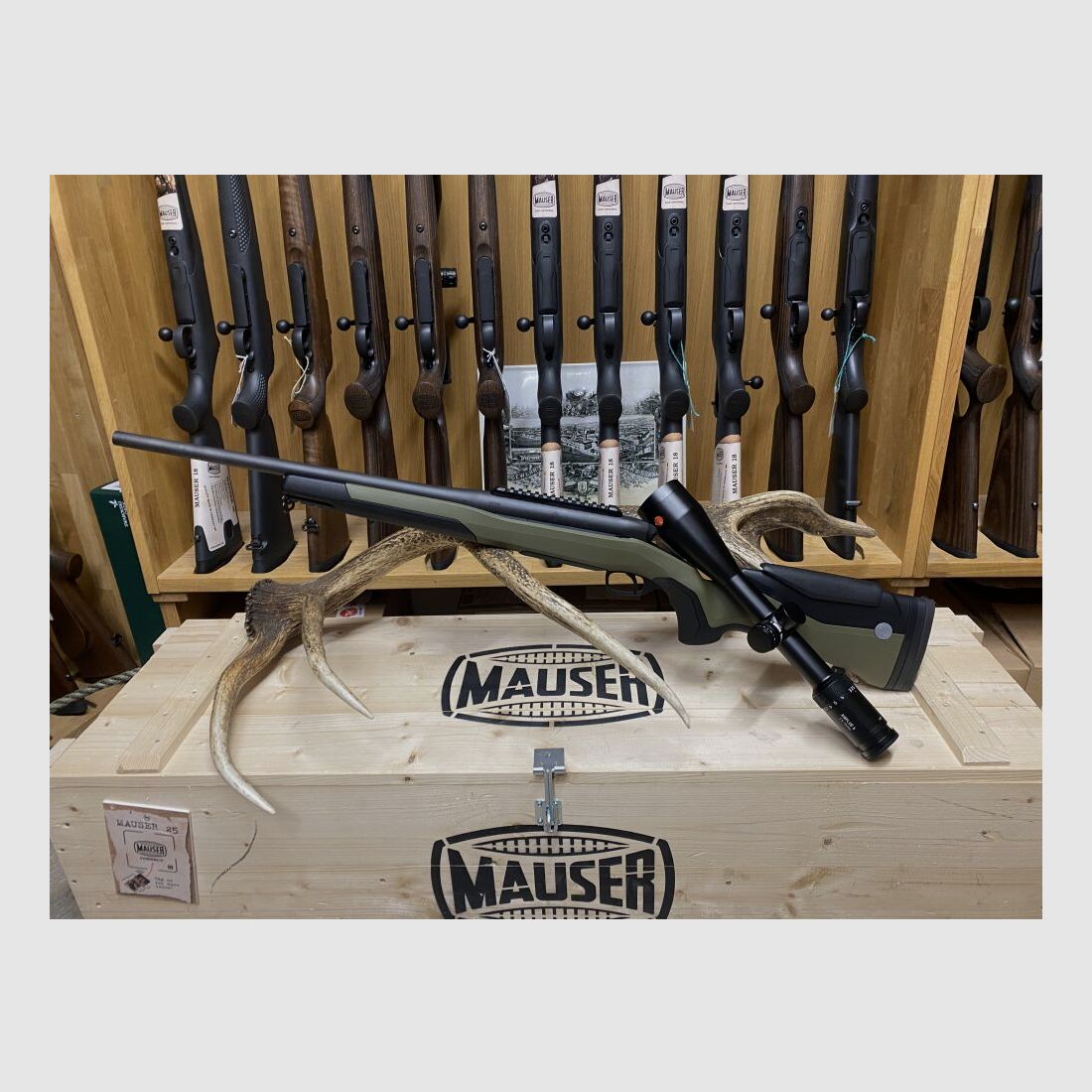 Steyr Mannlicher MS Wild, with Leica Amplus 6 2.5-10x56 i, without rail