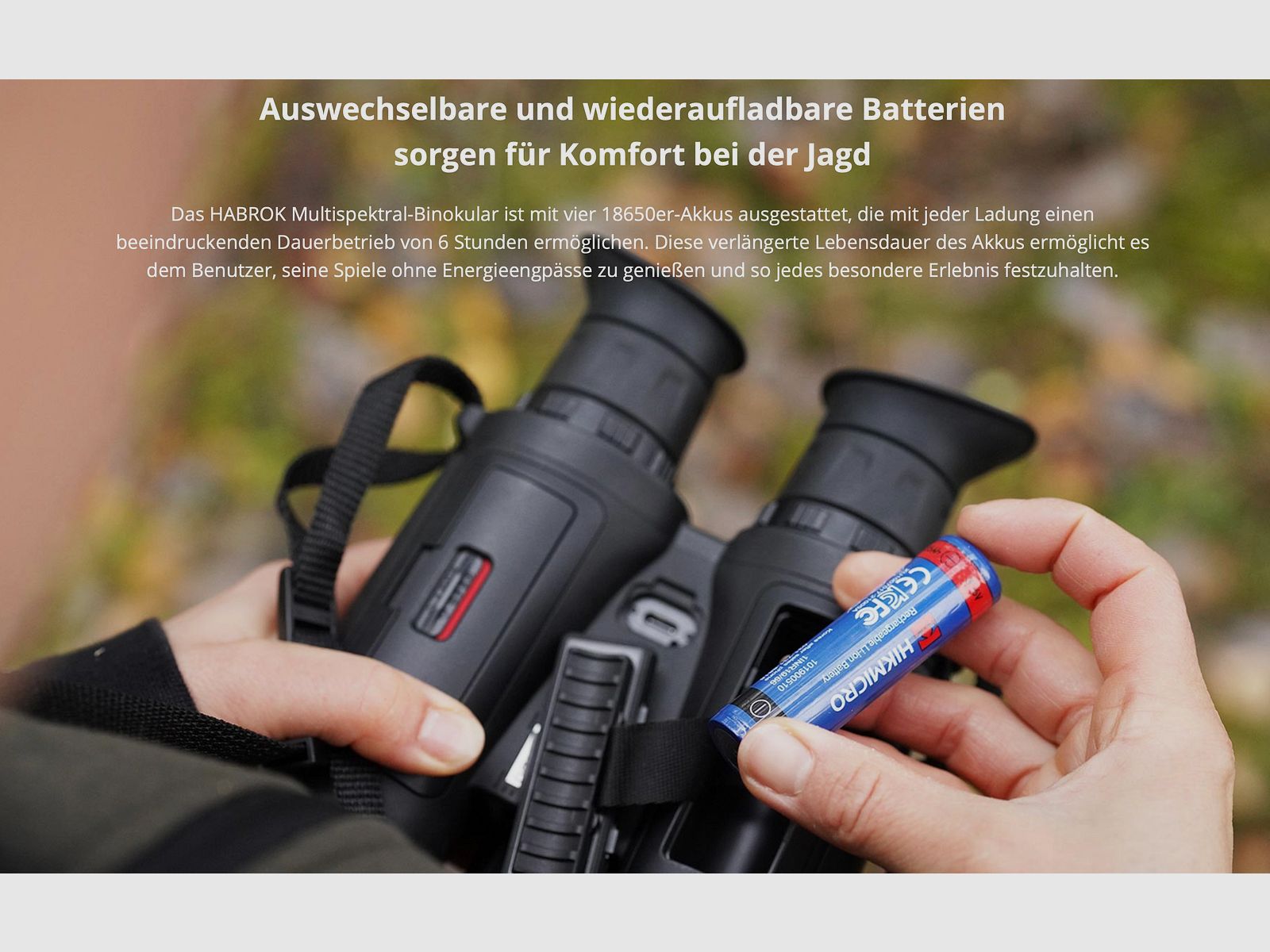 Hikmicro Binocular Habrok HQ35L imagen térmica/visión nocturna/cámara digital 850Nm 2560 x 1440