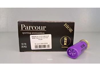 Cartouche de chasse FAM Parcour Bior 12/70, 28 g, 8–2,25 mm, image 2 sur 2