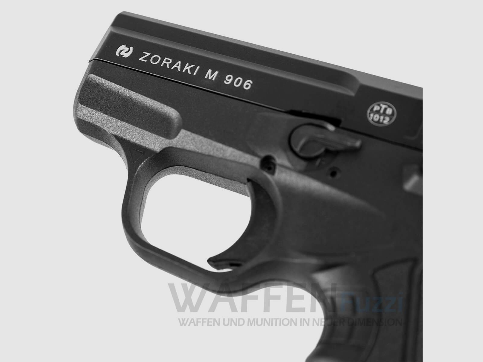 Zoraki 906 pistola a salve nero-cromo edizione speciale 9mm P.A.K., immagine 6 di 7