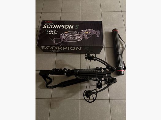 X-BOW FMA Scorpion S - 425 fps / 200 lbs + Zubehör