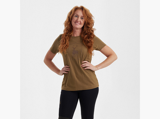 Lady Logo T-Shirt - Butternut - Women's Clothing Size: 36