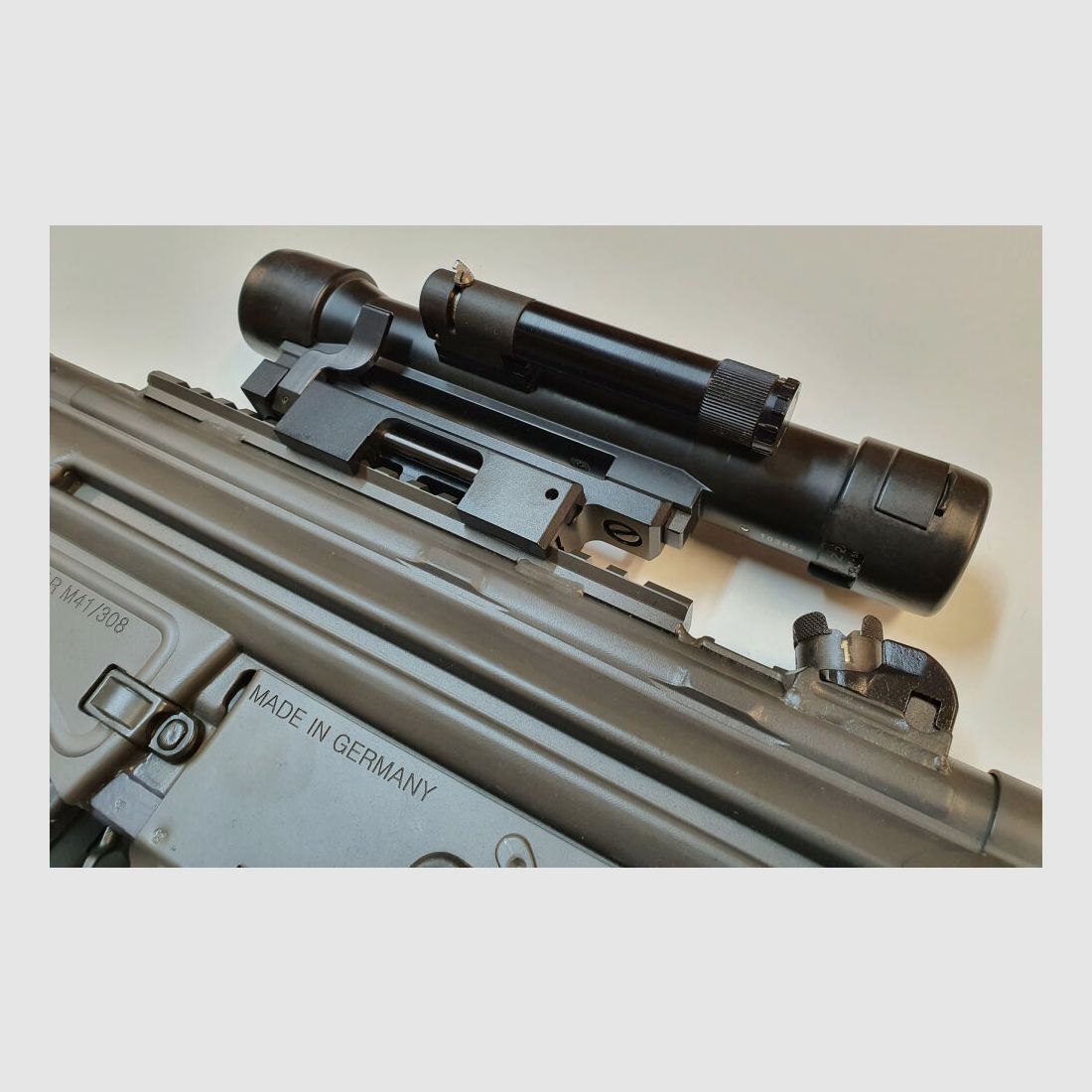 Heckler & Koch montaggio a morsetto / a sgancio rapido, Picatinny HK762A1 / HK416 / HK417 / MR308 / MR223 / D30mm H47,5mm