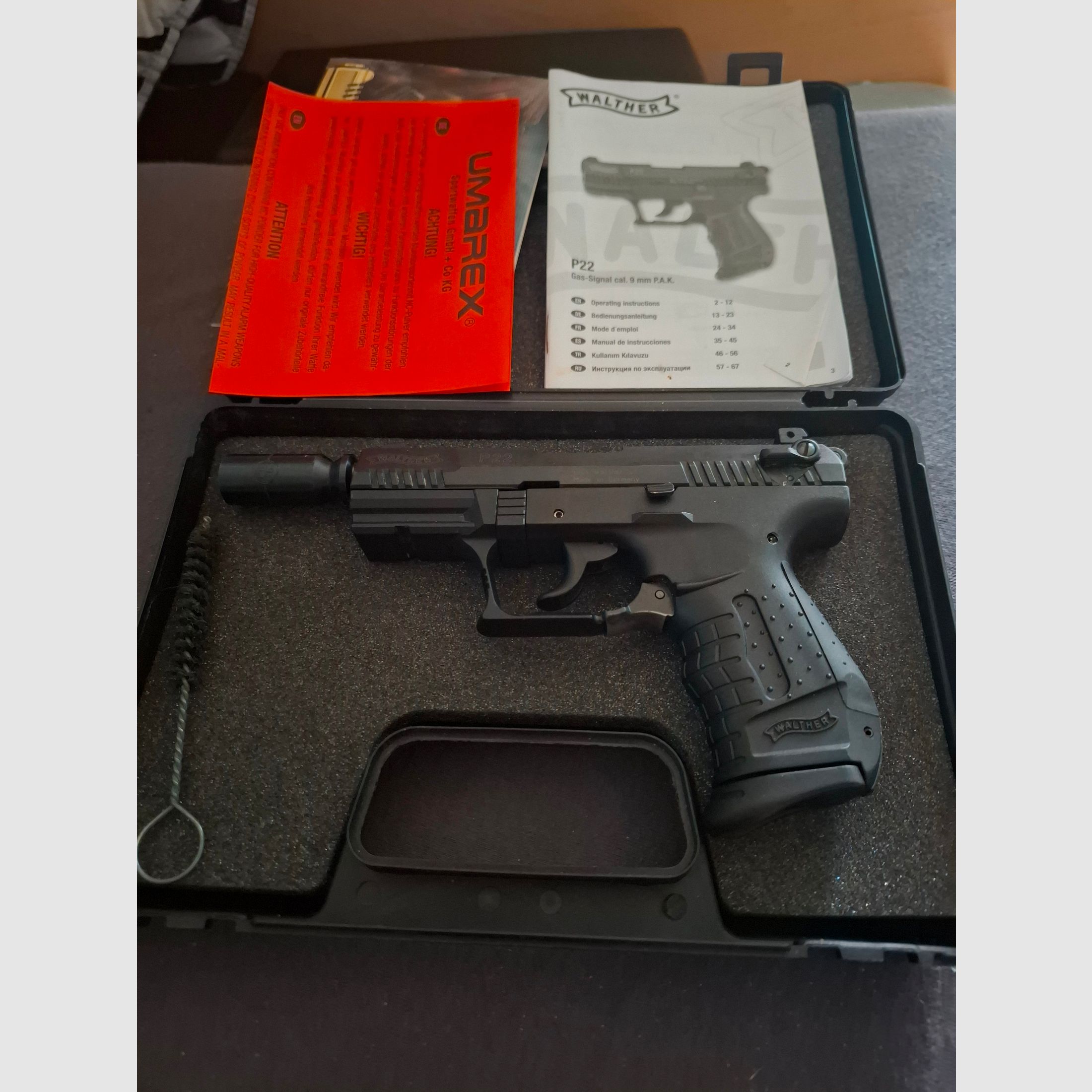 Walther P22 9mm P.A.K. PTB 778