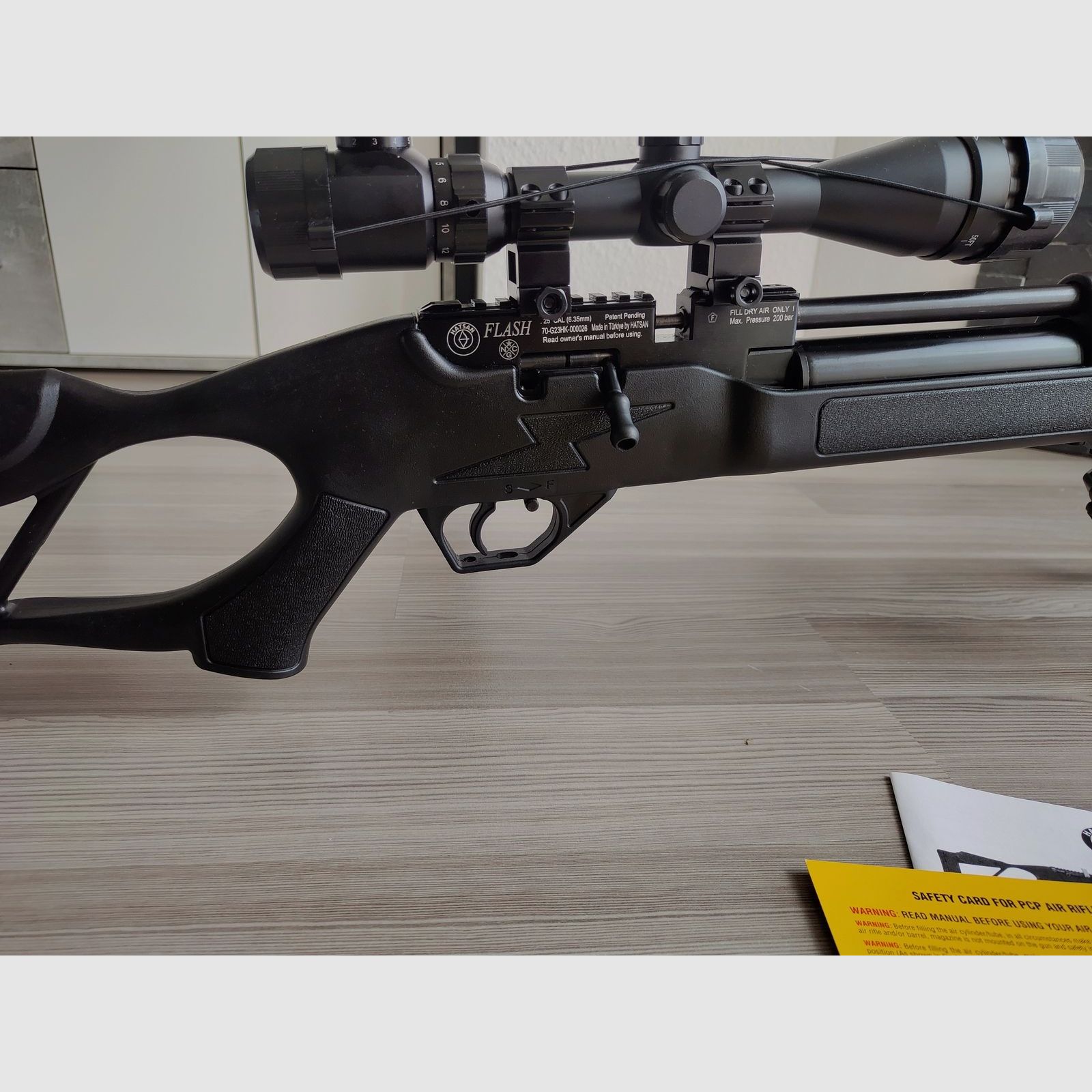 Pressluftgewehr Hatsan Flash Kal. 25/6,35 bis 54 Joule