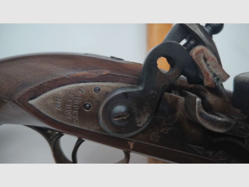 Voorlader Steenslotpistool US Harpers Ferry 1807 Kaliber .58 
