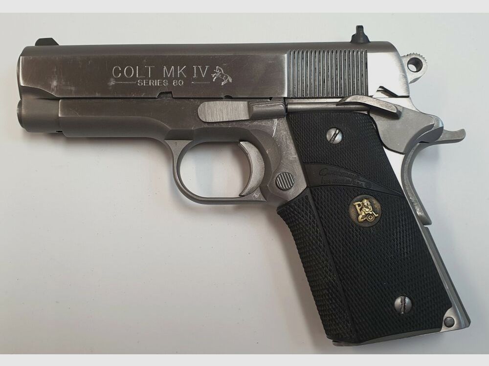 Colt Sehr Selten! Kompakte Pistole US Colt 1911 MK IV Series Officers ACP Stainless