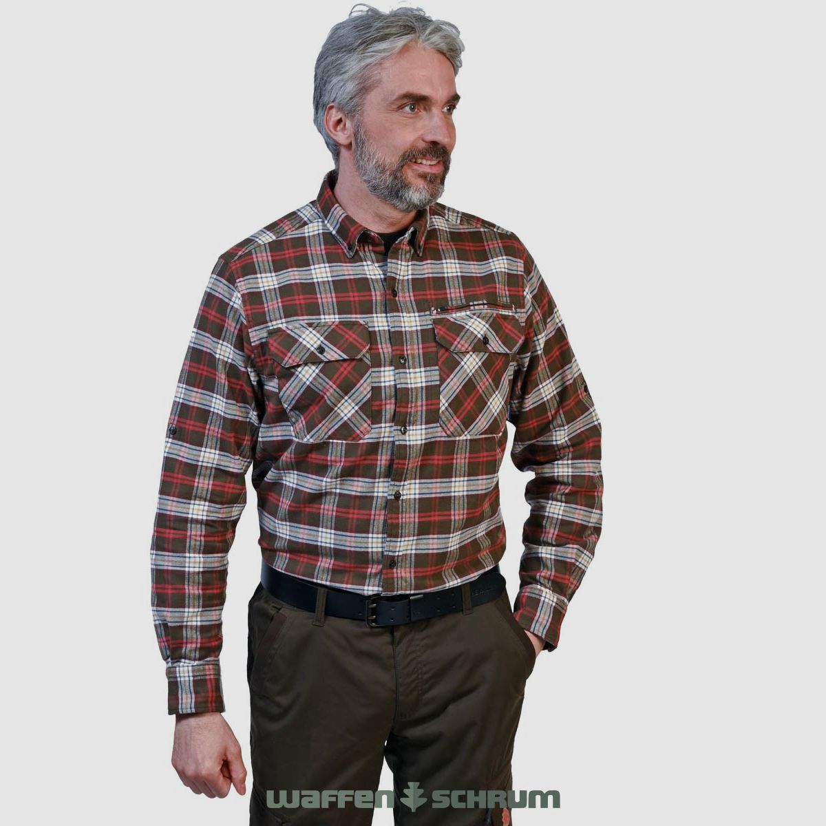 Camisa Shooter King Pro Hunter a cuadros verdes