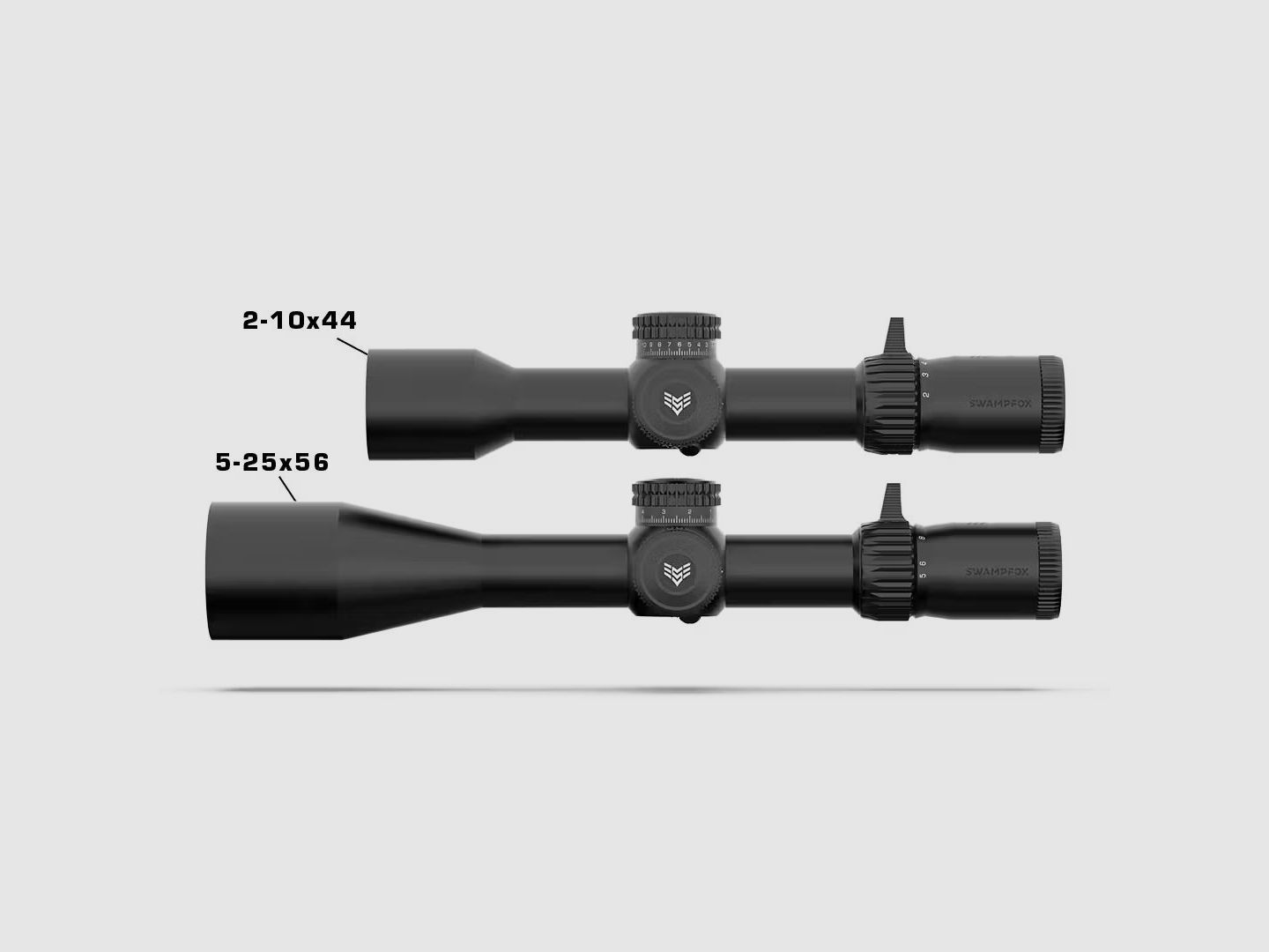 Swampfox Warhawk 5-25x56 FFP Präzisionszielfernrohr - Sharpshooter MIL-Absehen, 34 mm