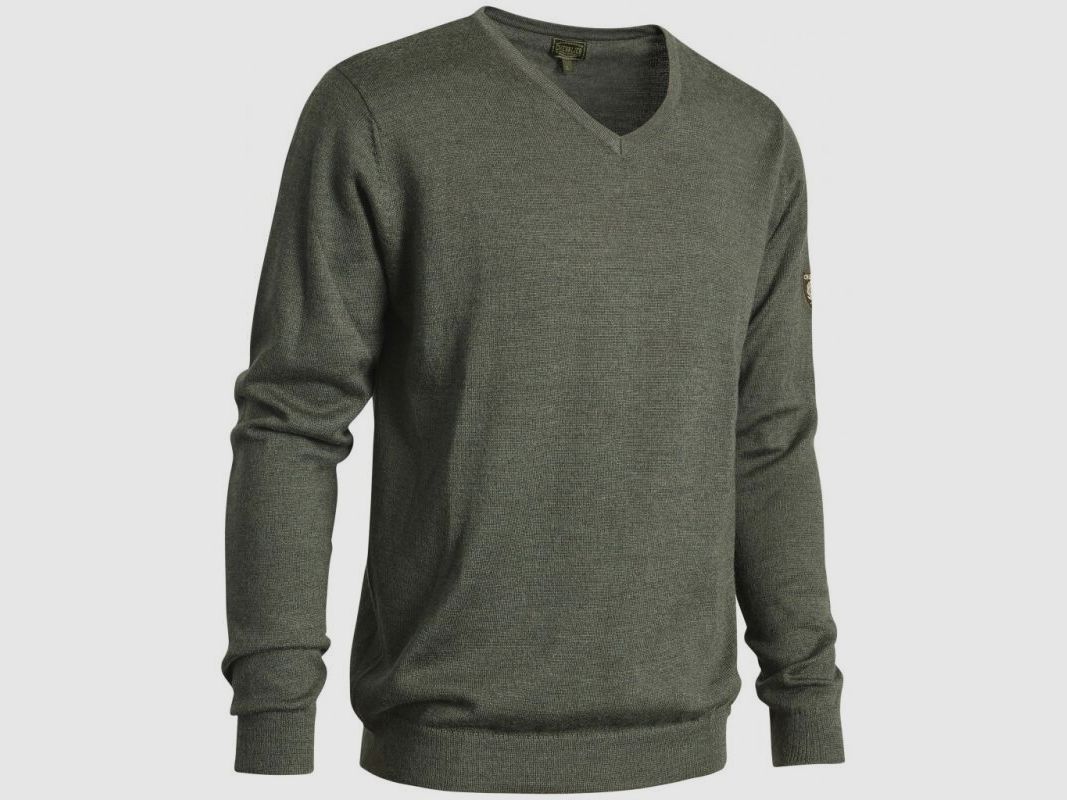 Chevalier Herren Merino Pullover Gart Grün