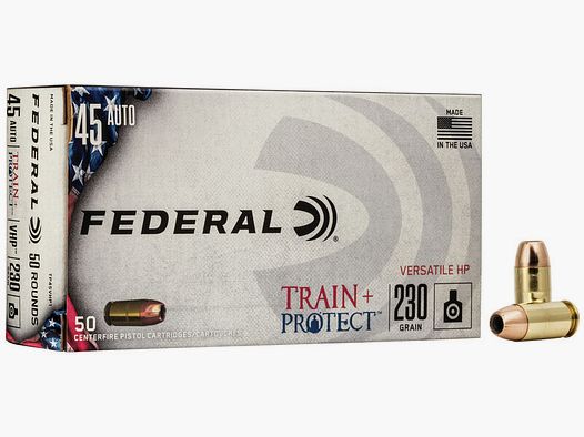 Federal Train+Project .45 ACP 230GR JHP 50 cartuchos