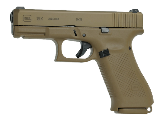 Glock – Pistole / 19X / Coyote / Visier selbstleuchtend / Kal. 9×19, Bild 1 von 3