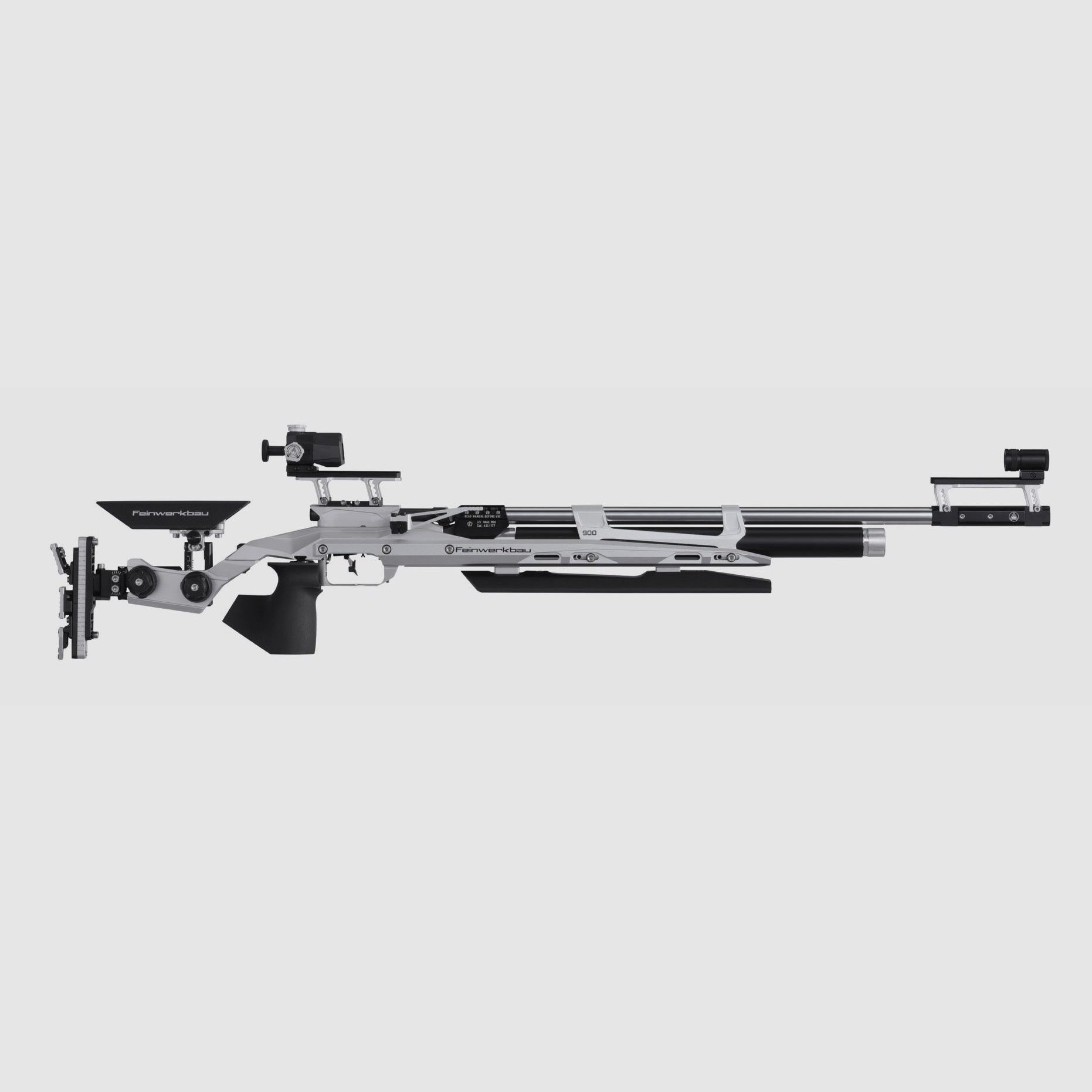 Feinwerkbau 900 Alu Auflage m. Griffleiste Schwarz rechts M Luftgewehr Match
