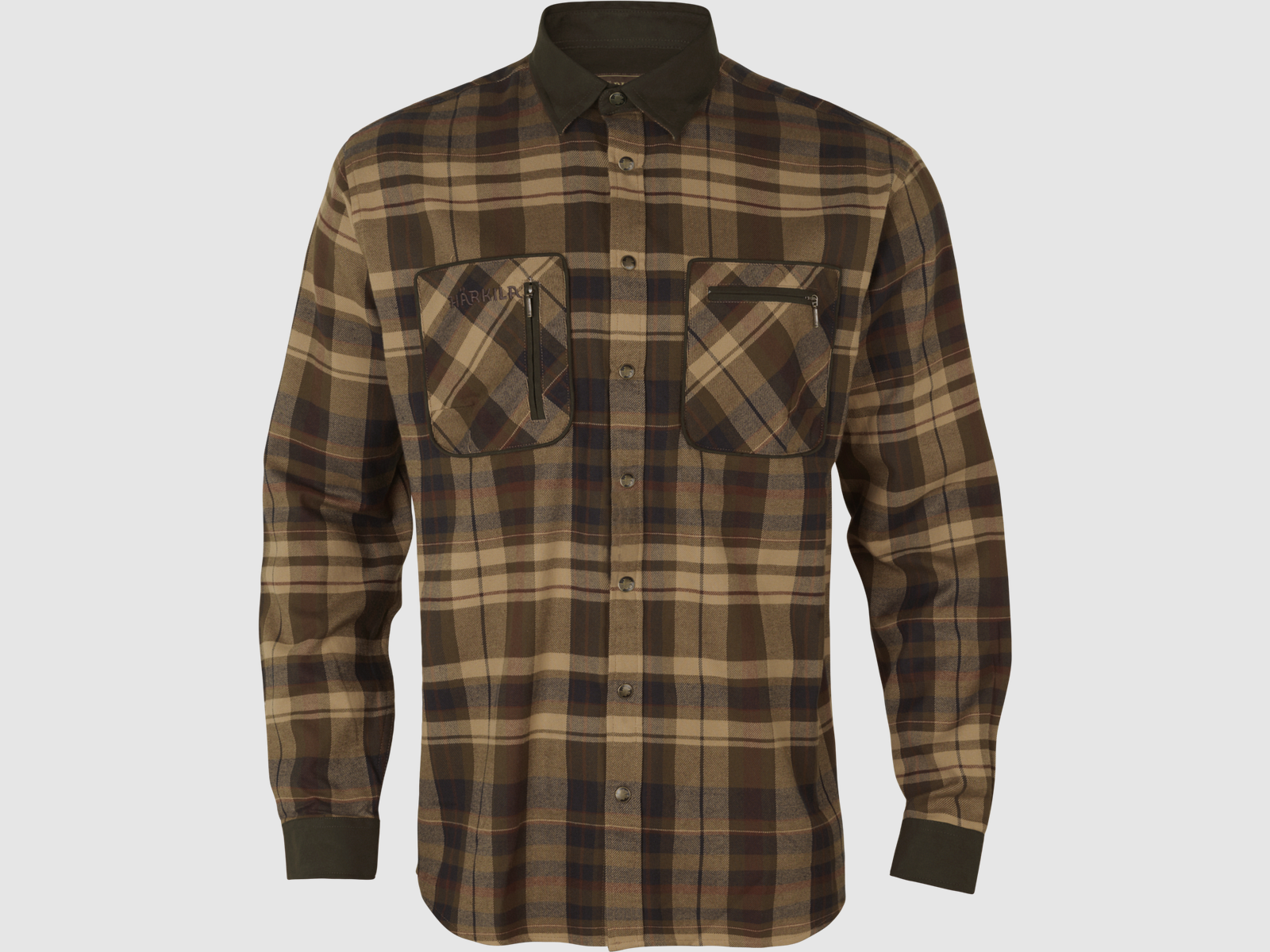 Härkila Pajala Hemd - Beige mit Braun, Bild 1 von 7