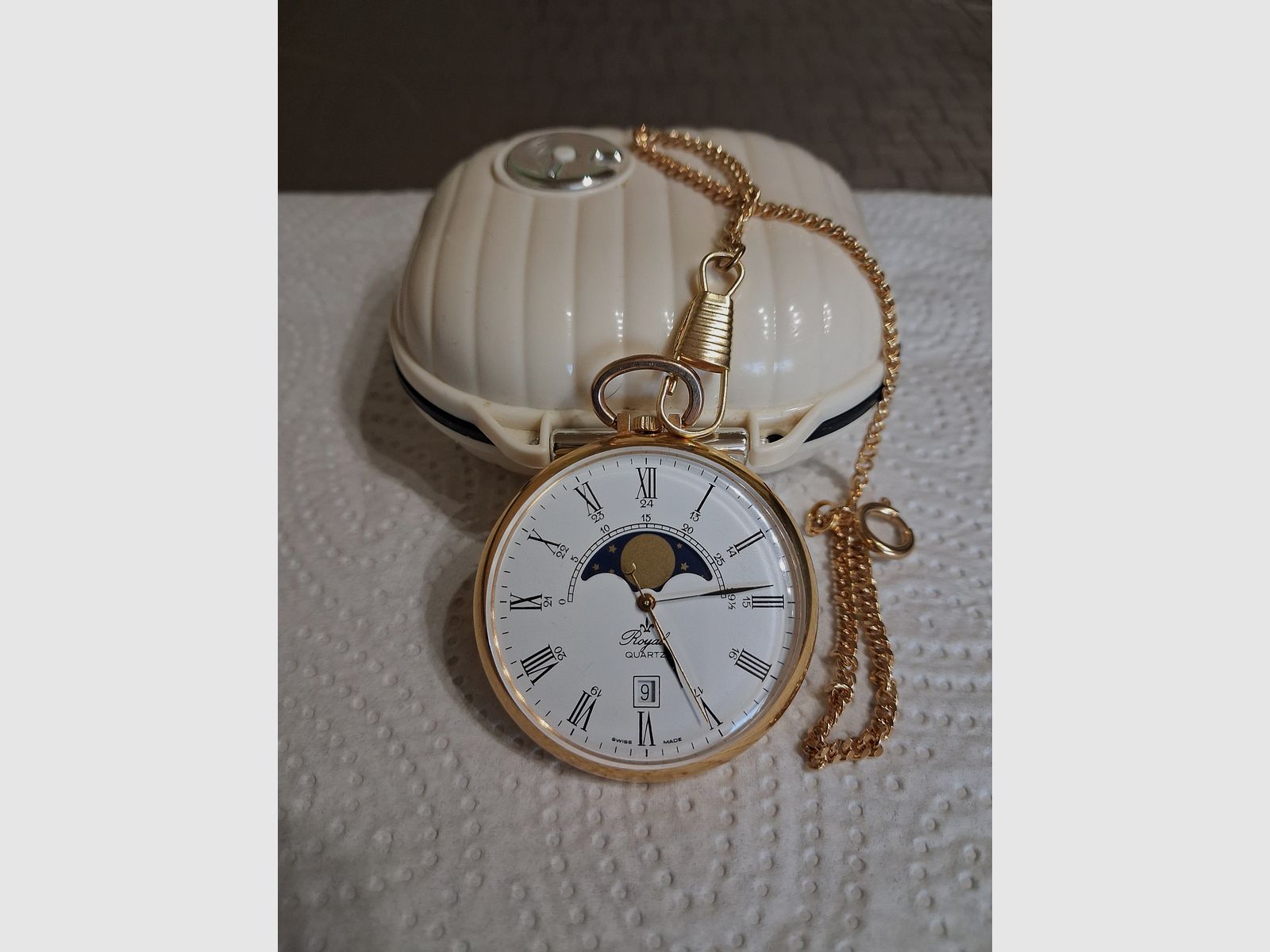Zakhorloge Royal met maanstand en datumweergave