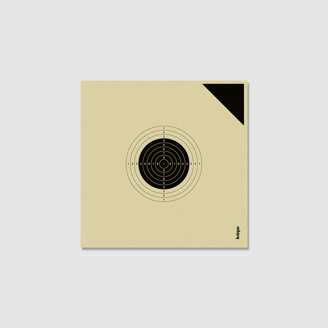 Krüger-Druck Schießscheiben-LG/LP/CO2 Luftgewehr 10m 250 Stk 10X10cm