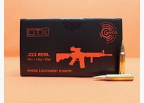 GECO Patrone .223Rem GECO 55grs FMJ DTX (2423805) VE 150 Patronen/ 3,6g Vollmantel Made in Germany!