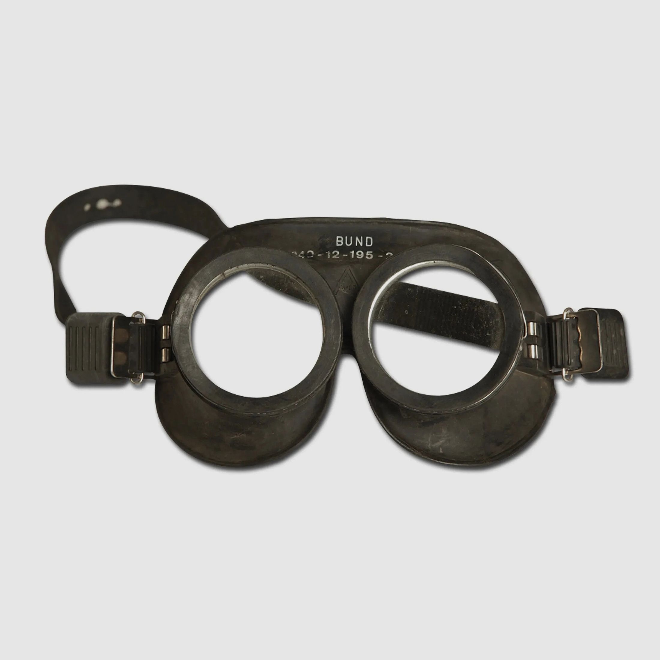 Bundeswehr Original BW Gasschutzbrille gebraucht