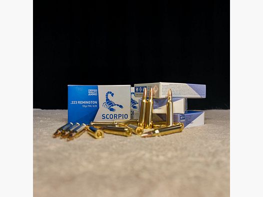STV Scorpio .223 Rem FMJ 55 grs 200 coups