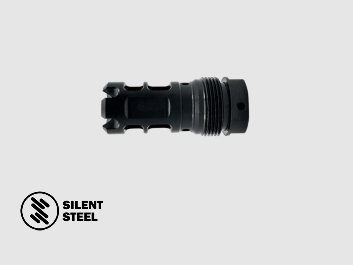 SILENT STEEL 7.62 QDL Muzzle Brake 5/8-24 UNEF