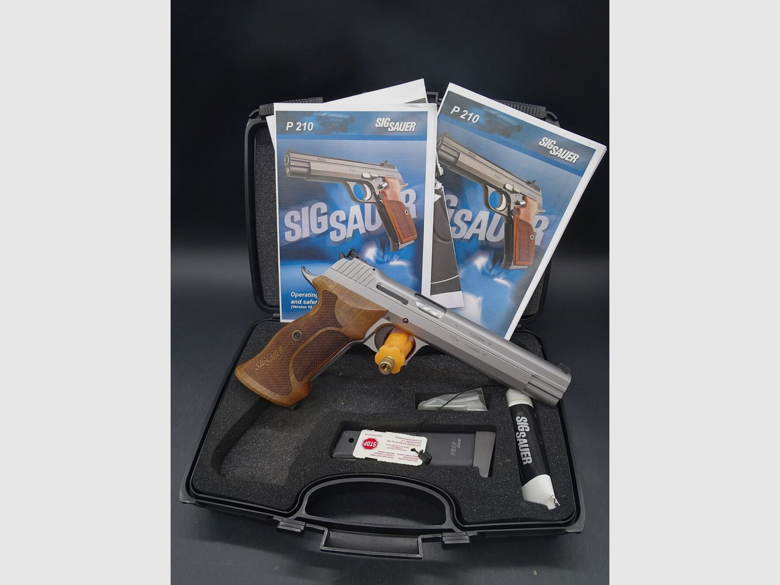 SIG Sauer P210 Super Target Silver 6" Hecho en Alemania P210 Super Target Silver