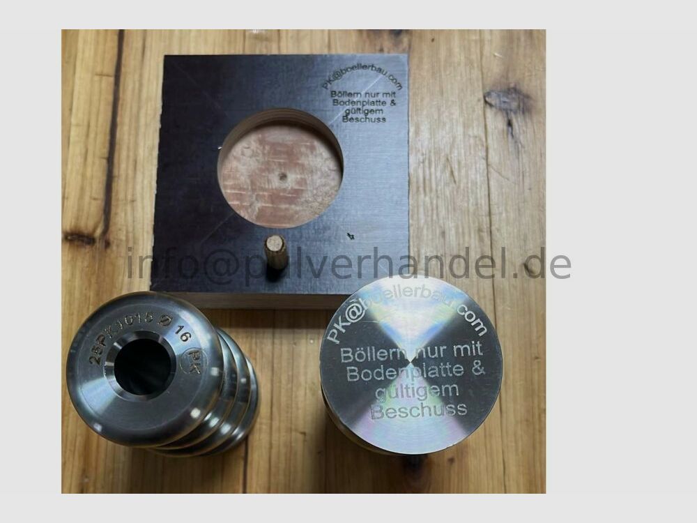 Standböller PK neu Edelstahl, Formschön sehr lauter Standböller, ab € 99.- aus deutscher Fertigung