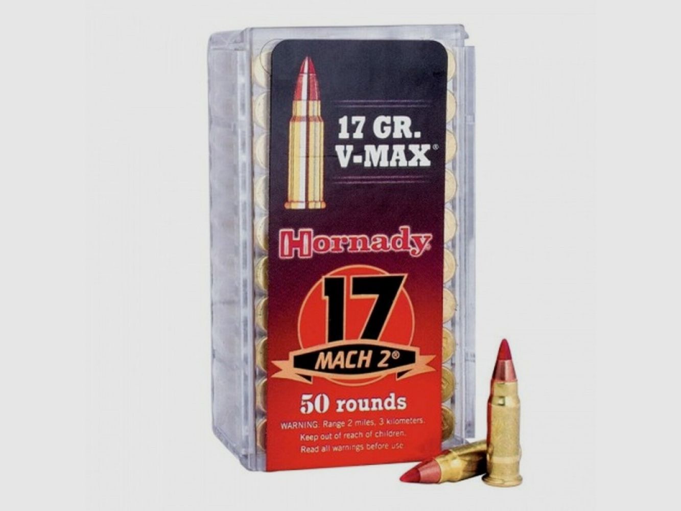 17 Mach 2 Hornady RIMFIRE VARMINT EXPRESS® AMMUNITION 17 gr V-MAX® VE50