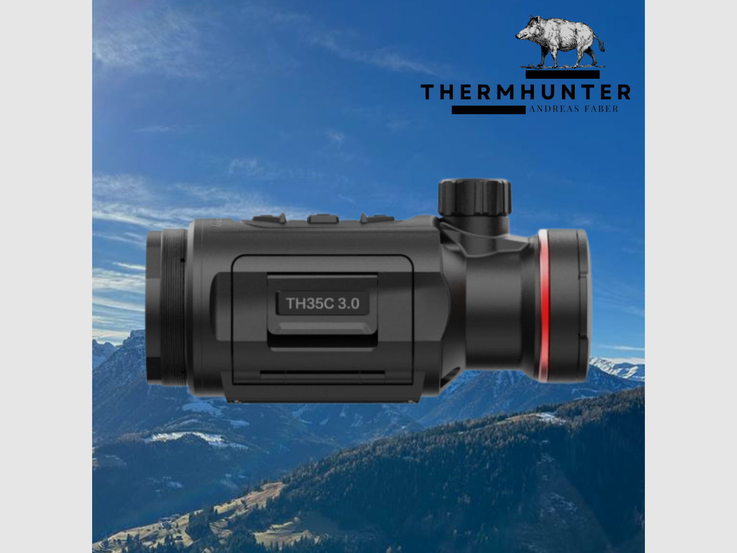 Hikmicro Clip-On Thunder TH35C 3.0 complete set with adapter -NEW-, image 3 of 5