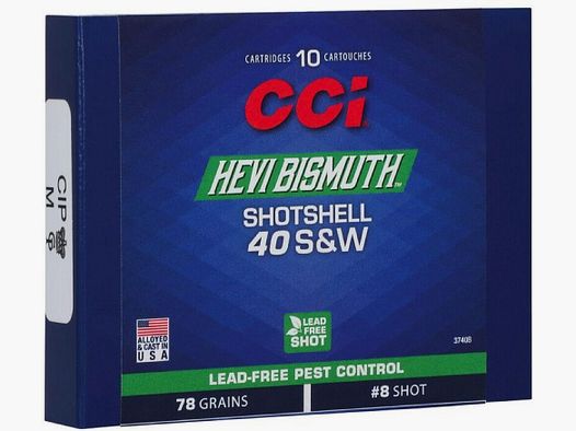 CCI Shotshell Bism. 88grs Nr9 10St .40S&W