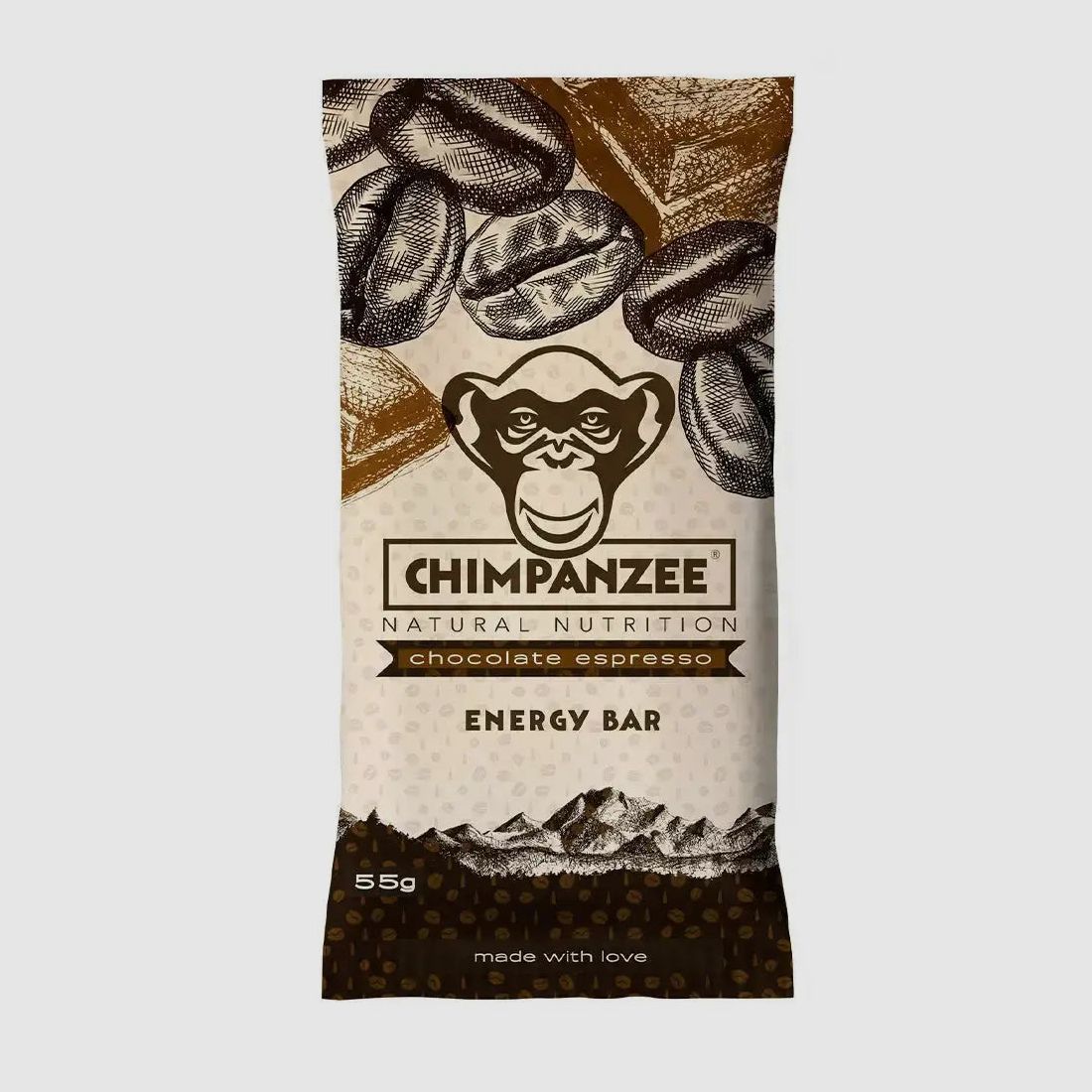 Chimpanzee Chimpanzee Riegel Energy Bar Schokolade Espresso