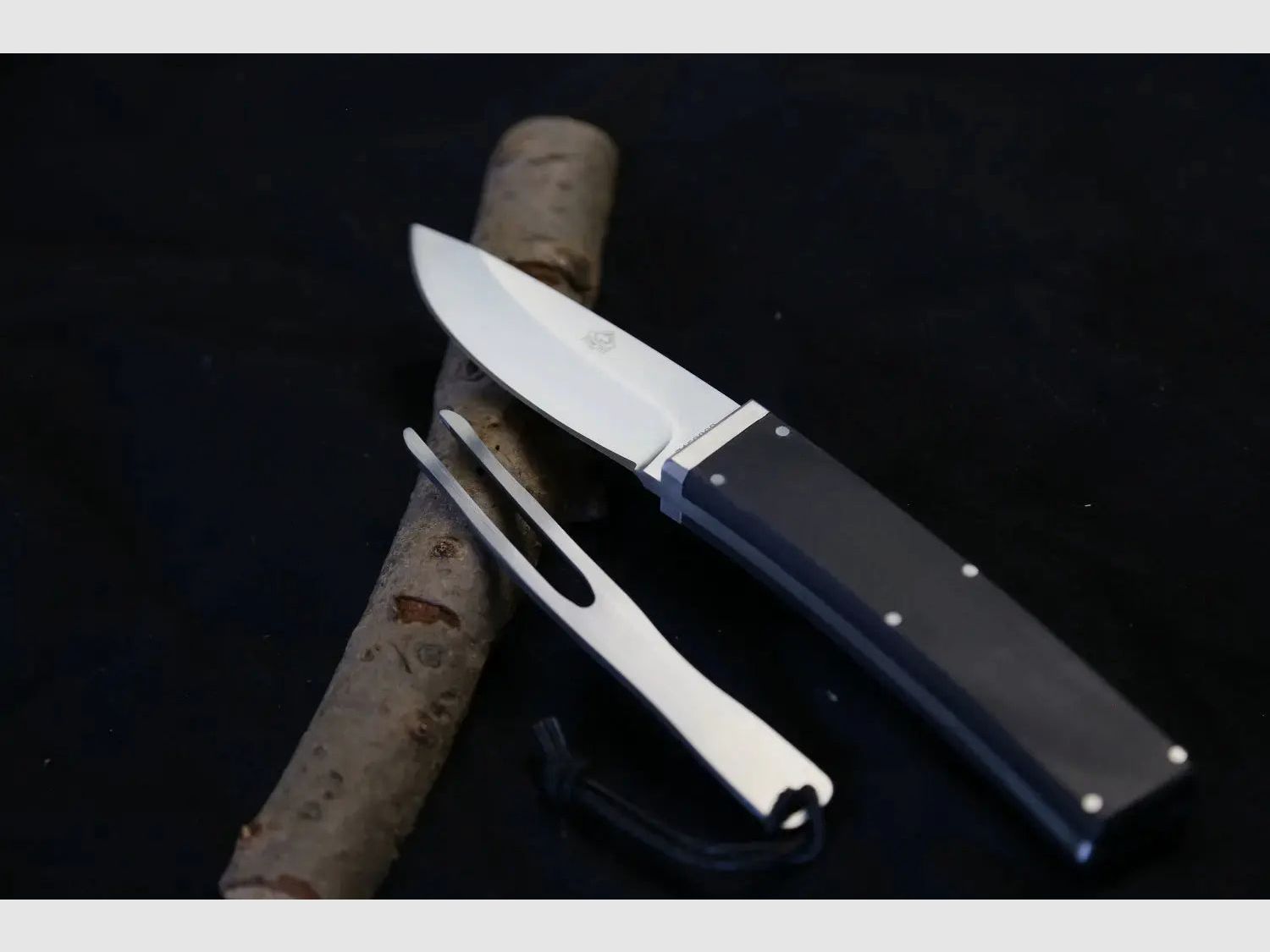 PUMA TEC Gürtelmesser mit Gabel, G10 schwarz