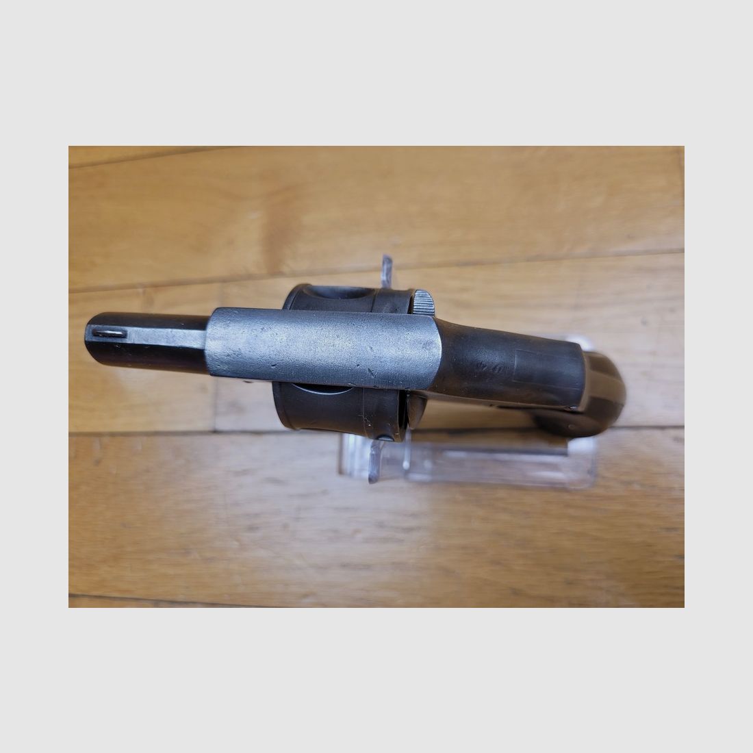 Seltener Bulldog-Revolver mit 5 Schüssen – seltenes Kaliber .450 – hammerless – schöne Mechanik – späte liegische Fertigung – sehr guter Zustand, Bild 5 von 14