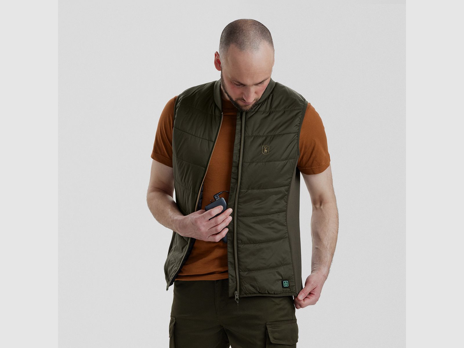 Heat inner vest - Deep Green - Size: 2XL