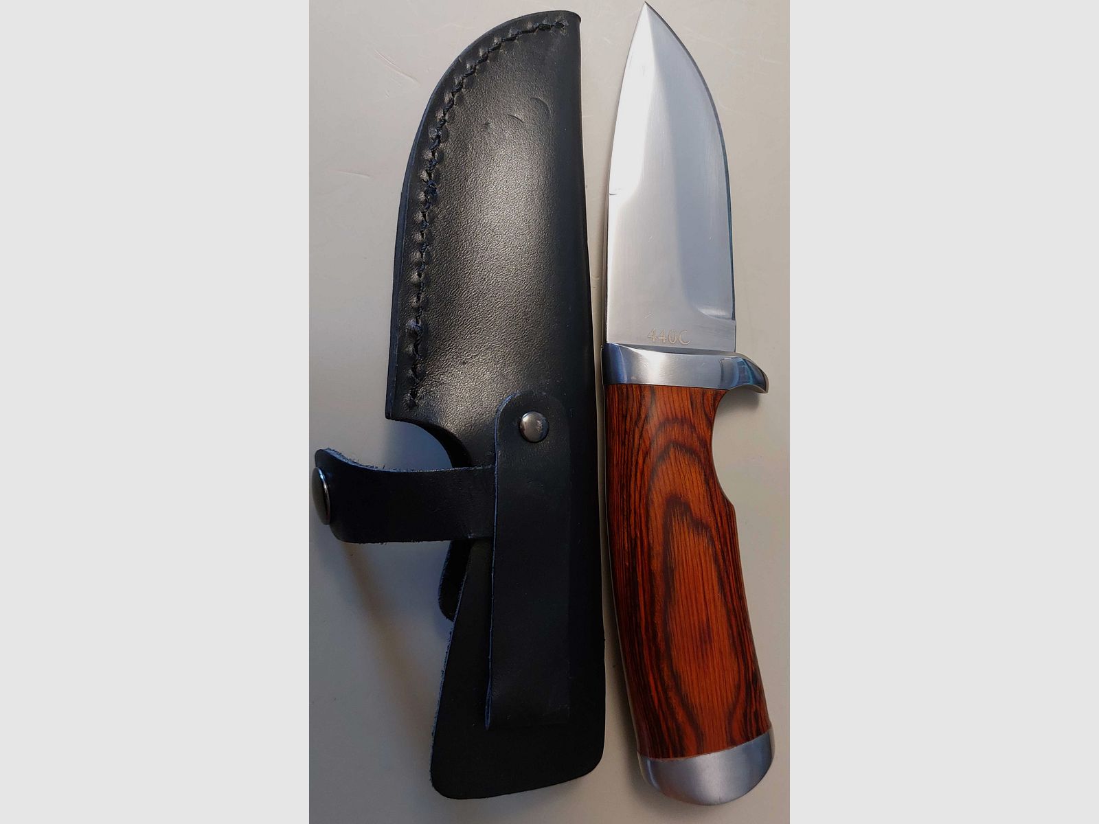 ED MAHONY Cocobolo Hunter, Jagdmesser 440C