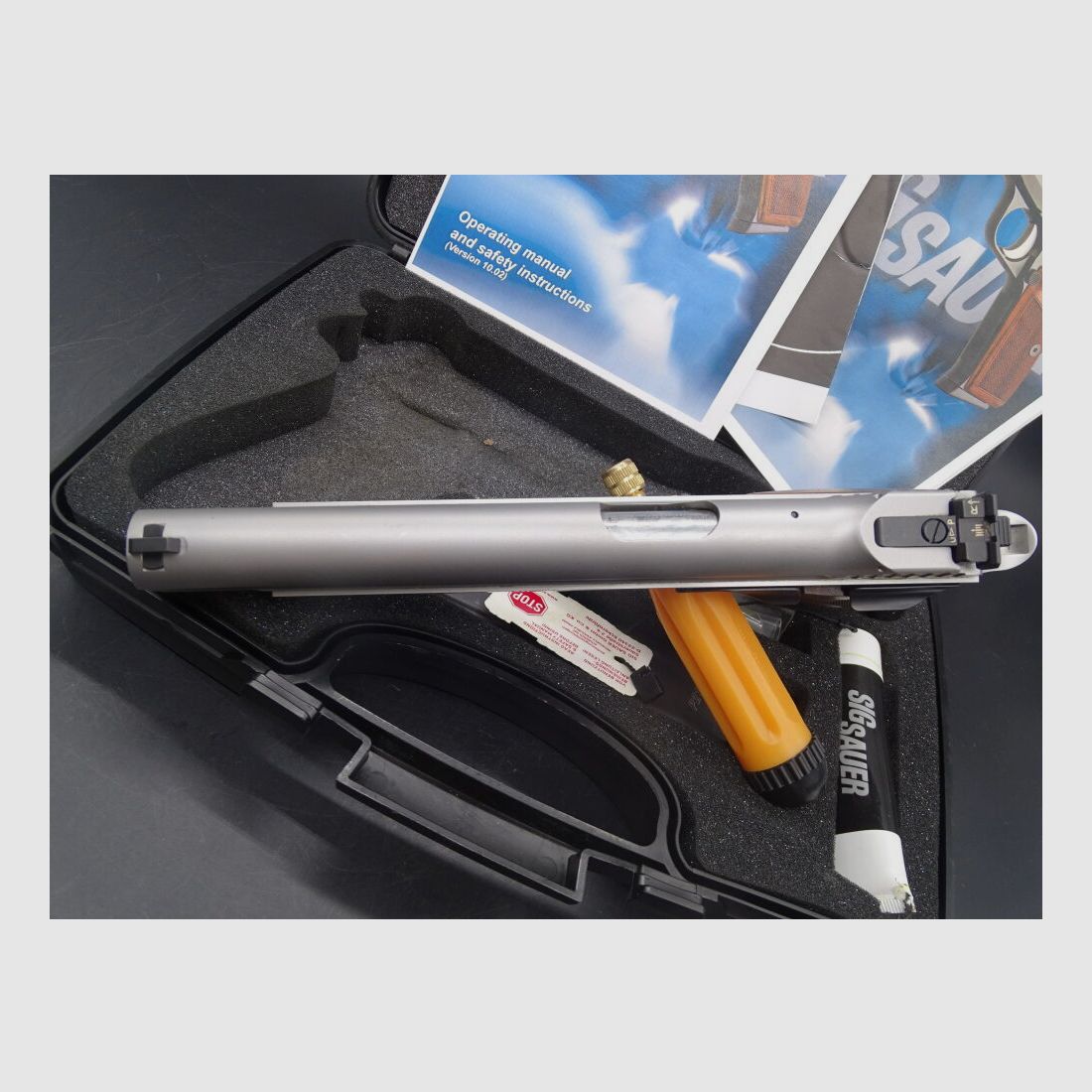 SIG Sauer P210 Super Target Silver 6" Hecho en Alemania P210 Super Target Silver